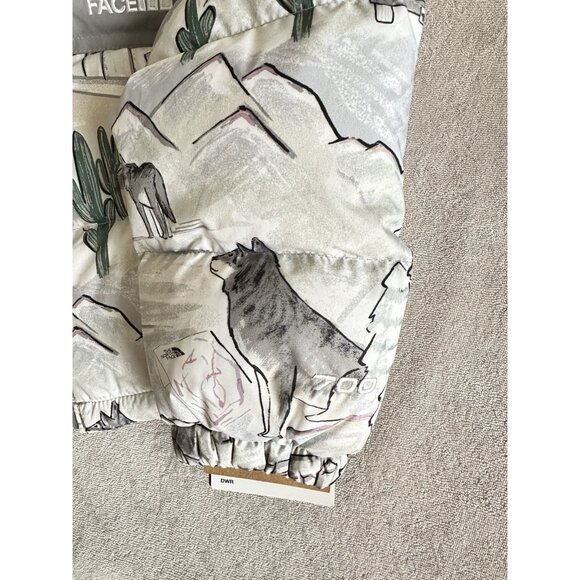 NWT North Face Nuptse 700 Down Series Puffer Jacket Toddler 2T Wolf Gray Winter - Picture 5 of 11